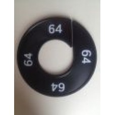 Maatring 9 cm zw/wit 64 Td05602064